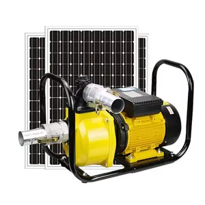 農業灌漑用ソーラーパワーDCモーター110V1500W表面ソーラーウォーターポンプ
