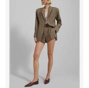 Chaqueta de Traje Holgada de Longitud Media, Estilo <span class=keywords><strong>Retro</strong></span> Francés, con Botones Cruzados, Color Sólido, Versátil, para Mujer, Otoño 2024, Bettergirl - Product Image 1