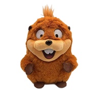 En stock, Novedad transfronteriza: Hoppers King George Peluche de Lisko Transformable en Peluche de Lizard Verde, de Algodón PP