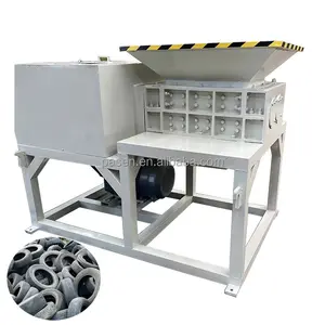 Double shaft crusher machine big capacity plastic bottles rubber crusher machine