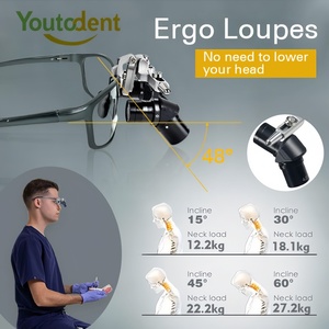 Loupe dentaire électrique avec lampe chirurgicale intégrée, grossissement 4.0X, <span class=keywords><strong>5X</strong></span>, 6X - Product Image 4