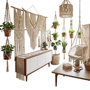 Macrame <b>Plant</b> <b>Hanger</b> Wall Decor Eco-Friendly Cotton Square Velvet Cushion Cover Embroidered Home Hotel Custom - Product Image 1