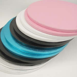 Plateau à gâteau rond et rectangulaire en carton ondulé blanc de 4, 6, 8, 10, 12, 14 pouces, prix de gros, lot de 5 plateaux à gâteau dorés - Product Image 2