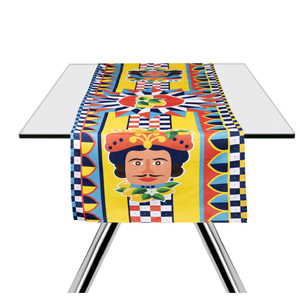 Chemin de table Excelsa Sicilian Rhapsody en coton 45x140 cm multicolore - Product Image 1