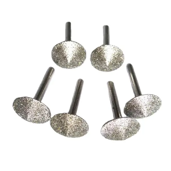 factory best abrasive diamond electroplated grinding burrs cone carving tools for glass marble stone