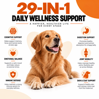 Complément Nutritionnel Multivitaminé pour Chiens – Santé Immunitaire et Digestive – Friandises Tendres – Achat en Gros – Pour Tous les Âges – Soutien à la Vitalité Canine – Vitamines – Direct Usine