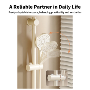 Ensemble de douche thermostatique mural YEETE - Système de massage à effet pluie en laiton avec valve en céramique, <span class=keywords><strong>kit</strong></span> complet pour salle de bain/hôtel - Product Image 4