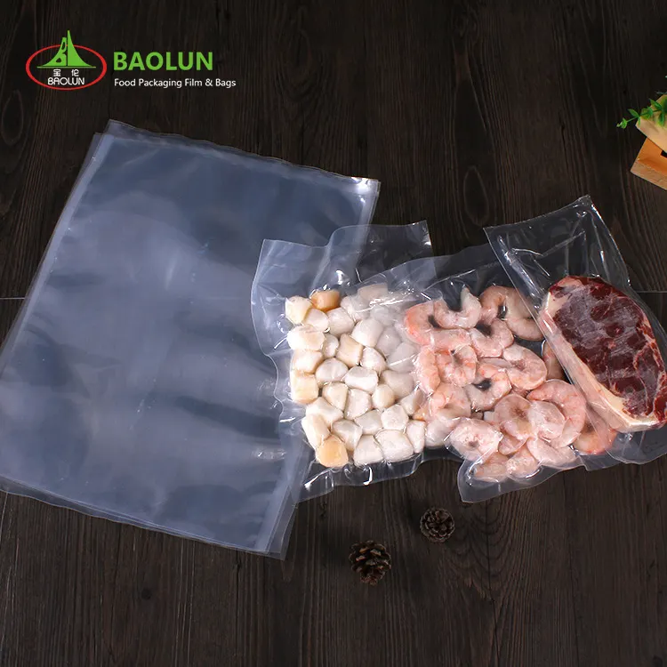 Пищевой вакуумный мешок прозрачный гибкий Барьерный влагостойкий пищевой мешок для упаковки пищевых продуктов для замороженных продуктов и морепродуктов