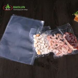 Food Grade Vacuum Bag Transparent Flexible Barrier Moistureproof Oxygen Reduction Food Packaging Bag For Frozen Food Seafood