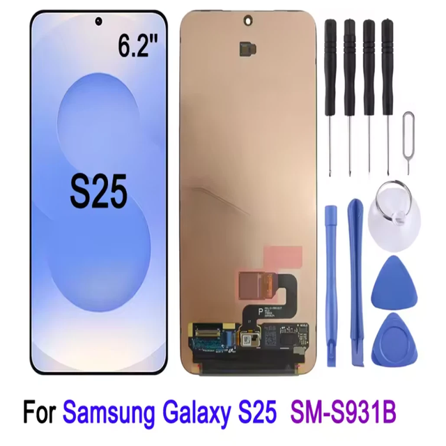 For for S25 SM-S931B Original LCD Screen with Digitizer Full Assembly Replacement for Repair