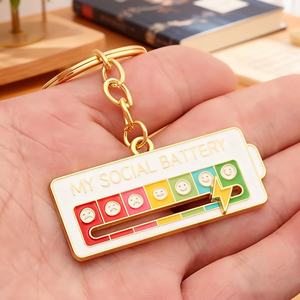 Porte-clés vintage en alliage de zinc étanche à piles, changeant de couleur, avec pendentif coulissant, idéal pour les cadeaux promotionnels - Vente chaude - Product Image 4