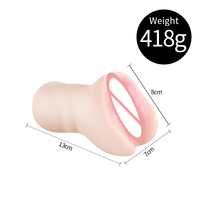 Outils sexuels pour la masturbation masculine, gobelet vibrant manuel pour adultes avec texture de peau réaliste