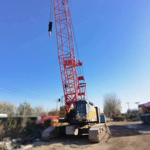 Grue sur chenilles d'occasion 80 tonnes SCC850A-6 – Matériel de construction à prix compétitif, dotée d'un moteur et d'une boîte de vitesses essentiels - Product Image 1
