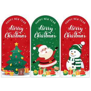 Paquete de 50 Pegatinas de Navidad de <span class=keywords><strong>Jack</strong></span>&<span class=keywords><strong>Sunny</strong></span>, Pegatinas de Sellado para Cajas de Regalo de Papá Noel, Etiquetas de Papel Revestido de Forma Ovalada y Coloridas - Product Image 3