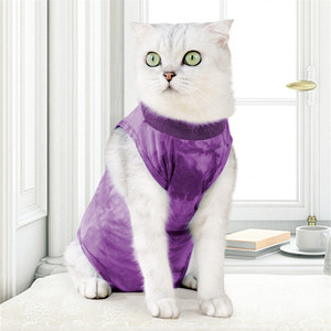 2026 NEW Surgery Recovery Suit Cat Spay Anti-licking Wound Weaning Suit Surgical <b>Clothes</b> for Cats Puppy Tie Dye Pet Cat <b>Clothes</b> - Product Image 5