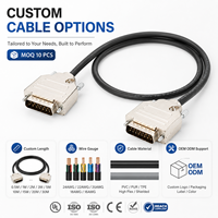 Cable Personalizado DB15 Macho a Macho, Cable Conector D-Sub de 15 Pines con Cubierta Metálica, Fabricante de Arnés de Cables OEM