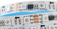 Оптовая Продажа с фабрики DC12V 4 провода Smart Series RGB + IC smd 5050-60LEDs светодиодные гибкие ленты