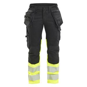 BLAKLADER - 703011499933C44 Pantalón de mujer de alta visibilidad elástico Negro/Amarillo-EAN 7330509958421 ROPA DE TRABAJO DE 2017 - Product Image 1