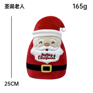 Nuevos Cojines Decorativos Navideños para el Hogar, Juguetes de <span class=keywords><strong>Peluche</strong></span> de Animales Rellenos - Papá Noel, Alce, Muñeco de Nieve, Conejillo de Indias, Capibara, Oso de Algodón PP - Product Image 6