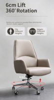 Chaise de bureau de direction en cuir PU, design moderne avec élévation, pour salle de conférence ou salle informatique, vente directe d'usine