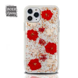 Fundas Protectoras para Teléfono con Diseño de Flores Anti-Golpes y Anti-Amarillas, Transparentes, Bonitas, para iPhone 15 14 Pro Xr 11 12 13 14, para Mujer - Product Image 1