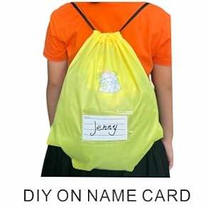 Sac à cordon en nylon imperméable personnalisé avec logo recyclé, sac à dos de sport de plein air, sac à cordon imprimé en polyester personnalisé - Product Image 5