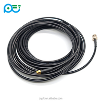 Câble de raccordement coaxial RF RG58 BNC mâle à angle droit vers BNC femelle 50 Ohm, câble d'extension BNC pour radio, oscilloscope et test