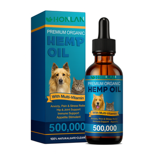 Cáñamo para mascotas que ayuda con la ansiedad, el estrés, el dolor, las alergias en perros, aceite de cáñamo para perros y gatos, líquido para mascotas, calmante para las articulaciones y alivio del dolor. - Product Image 1