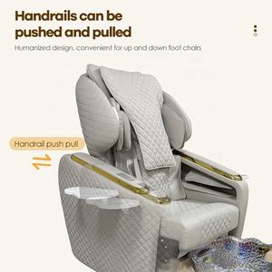 <b>Grey</b> European Glass Pedicure Chair Beauty Nail Salon Furniture No Plumbing Portable Adjustable Whirlpool <b>Foot</b> Spa Manicure - Product Image 5