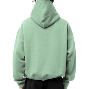 Sweat à capuche ample en molleton lourd 100% coton avec logo personnalisé, fabricant de sweat à capuche oversize de haute qualité, sweat à capuche uni pour homme - Product Image 5