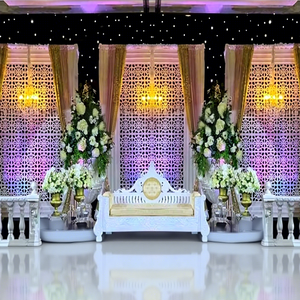 Modern Arabian Elegant Vintage <b>Wedding</b> Back Stage <b>Frames</b> Fiberglass Customizable Size Color Dazzling <b>Frame</b> Setup for <b>Wedding</b> - Product Image 1