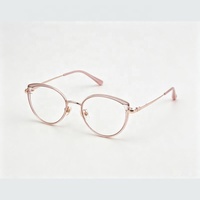 Montura de Gafas con Lentes CR39 Anti Luz Azul para Mujer, Gafas Ópticas de Lectura Ultraligeras de PC