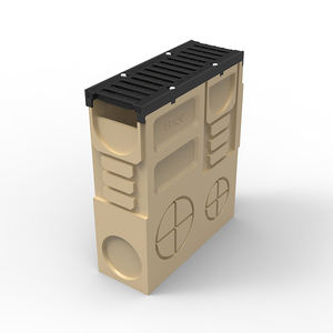 Les fosses de <span class=keywords><strong>puisard</strong></span> en béton de polymère de longue durée de service avec la grille de <span class=keywords><strong>fonte</strong></span> ductile couvre la chambre d'inspection pour des collections d'eaux d'égout - Product Image 2