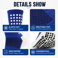 Chaussettes de sport antidérapantes en jacquard pour la course et le football, vente en gros