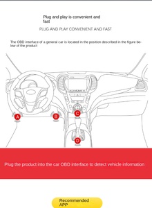 Araba için OBD dedektörü motor analizörü arıza teşhis enstrüman OBD kutusu kodu okuma kartı için Elm327 dekoder OBDii evrensel - Product Image 6