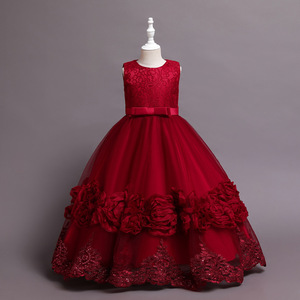 Zhongda Kinderprinsessenjurk Lange Stijl Meisjes Mesh Puffjurk Meisjes Optreden Piano Jurk - Product Image 5