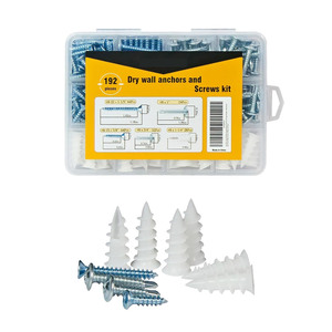 Baiguluo Drywall Screw Kit 192Pcs 244Pcs Self Tapping Screws Plasterboard Anchors General Industry Use - Product Image 3