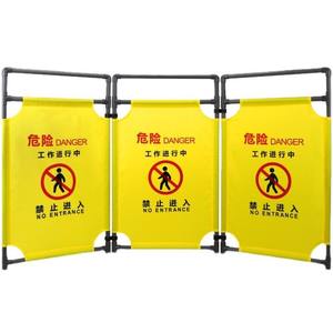 Valla de Aislamiento Telescópica Plegable de Tela Chengdu, Valla de Mantenimiento para Elevadores, Valla de Tela Triple - Product Image 1