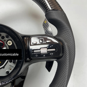 Volant en fibre de carbone à LED, best-seller, pour A180 A200 B200 C200 C260 E300 E200, modification aftermarket - Product Image 4