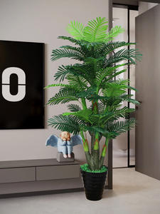 Luxo Sala Decoração Grande Planta Bionic Verde Fake Scatter Anêmona em Decoração De Flores De Piso De Plástico - Product Image 5