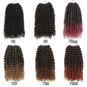Extensions de cheveux humains ondulés au crochet de 12 à 24 pouces, marron, sans nœuds, pré-séparées, pour tressage et effets plumeux - Product Image 5