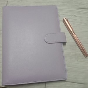Custom PU leather book covers for A5/<b>A6</b> loose-leaf notebooks and student <b>diaries</b>. - Product Image 2