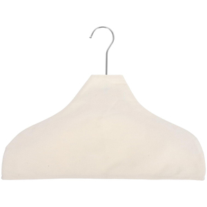 Custom Logo Print Eco-Friendly Cotton Cover Hanger with Injection Technology for Bathroom and Bag Use - Product Image 1