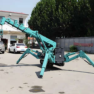 Grua Cingolata Mobile Idraulica Mini con Braccio Telescopico Girevole a 360 Gradi, Capacità di Sollevamento 3, 5, 6, 8, 10 Tonnellate, Altezza di Sollevamento 14m con Fly Jib - Product Image 3