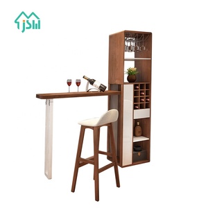 Meuble moderne de haute qualité, porte-vin, rangement pliable en bois, <span class=keywords><strong>bar</strong></span> à domicile, <span class=keywords><strong>comptoir</strong></span> - Product Image 6