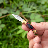 Couteau de poche pliable en acier inoxydable portable, capacité de 1L, multifonction, porte-clés, pendentif, outil de survie en plein air pour le camping