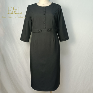 Elegant <b>Italian</b> One-Piece Office Dress Ladies <b>Clothes</b> Geenlinm Fashion Women Dress - Product Image 2
