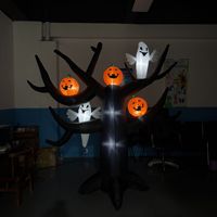 Direkt vom Hersteller: Halloween-Dekorationen in Geisterbaum-Form, Wasserdichte Tragbare Oxford-Material Rasen-Ornamente für Draußen