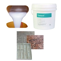 Caoutchouc de silicone alimentaire Hanast 20 Shore, bonne fluidité, gel fin, sans impuretés, 100:2 RTV2, plâtre liquide semi-transparent facile à utiliser