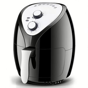 Friteuse à air électrique moderne en plastique 3,5 L, contrôle manuel, carrée, 1200 W, efficacité énergétique, cuisson rapide, réglable, antiadhésive, pour la maison - Product Image 1